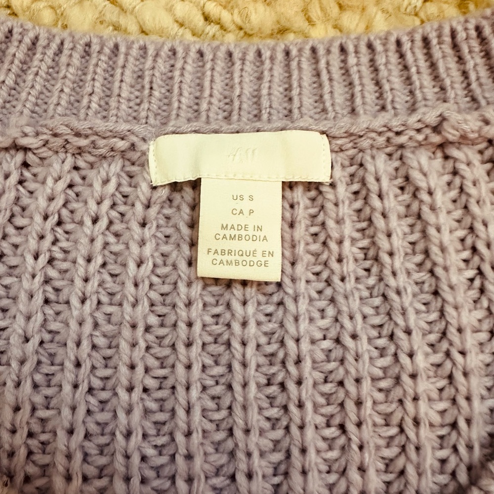 H&M Baby Purple(S size) and Blue(M size)Knit Sweaters. New - Picture 4 of 11